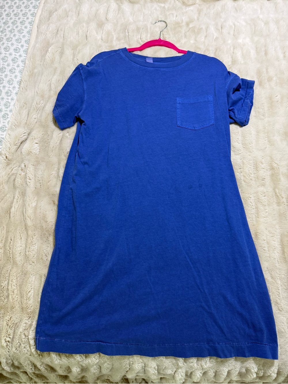 Old Navy T Shirt Dress with Pocket Pretty Blue Color Size Medium
